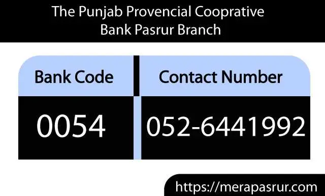The-Punjab-provincial-bank-pasrur-branch-with-code-and-contact-number