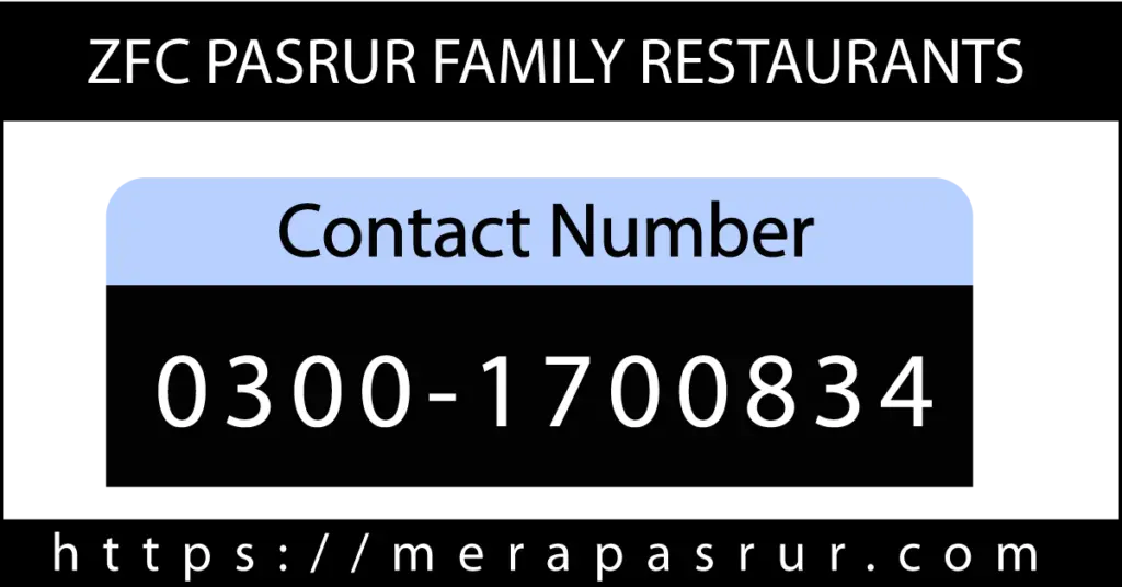 ZFC pasrur contact number