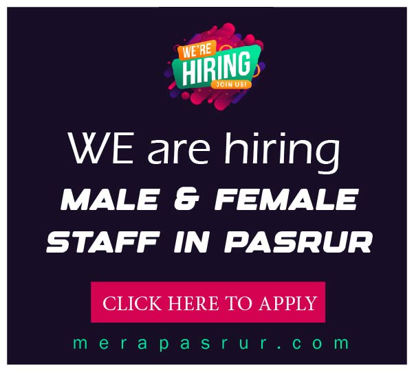 Jobs in Pasrur