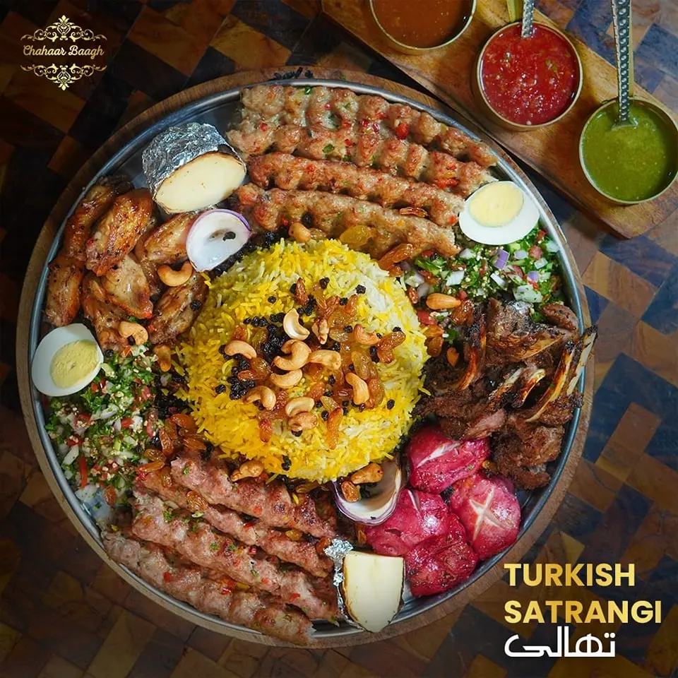 Turkish Satrangi Thali at Chahaar baagh Gujranwala