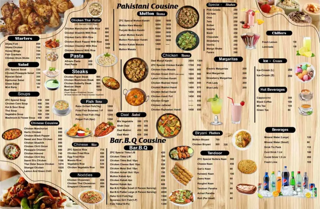 ZFC Narowal menu Page 2